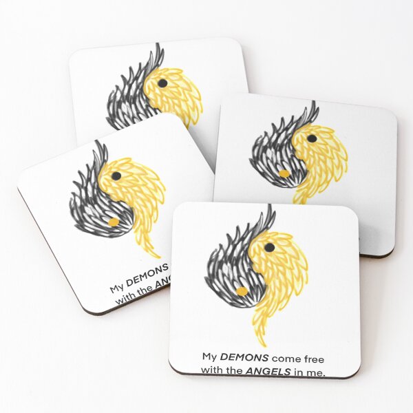 Item preview, My demons come free with the angels in me.  designed and sold by nancyartwork.