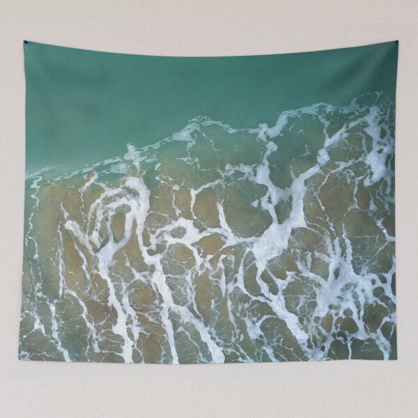 Item preview, Beach Waves and Foam, Sea Waves designed and sold by Ruby Jackson.