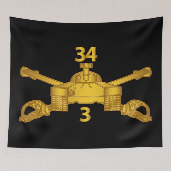 Item preview, Army - 3rd Bn 34th Armor - Armor Branch wo Txt designed and sold by Military Insignia Products.