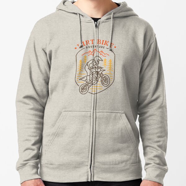 Dirt Bike 4 Zipped Hoodie