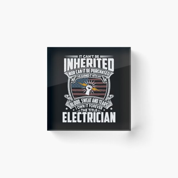 Item preview, Funny Electricion, Vintage Destressed Tradesman designed and sold by Phoca Mobil.