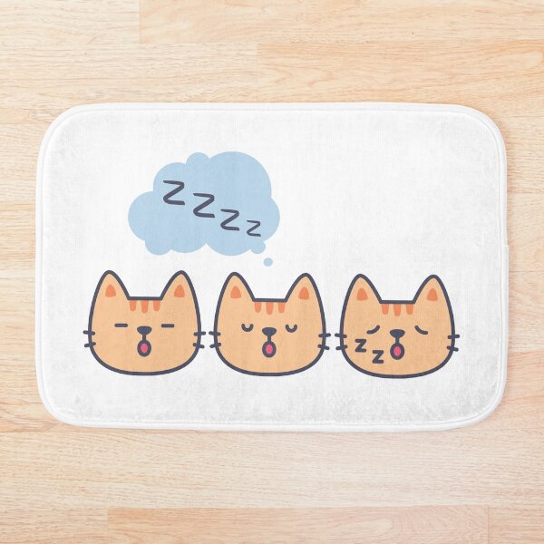 Item preview, Sleepytime Lindo Gato Durmiendo Pelo Corto Atigrado Con Caras Soñolientas designed and sold by Le Moonie.