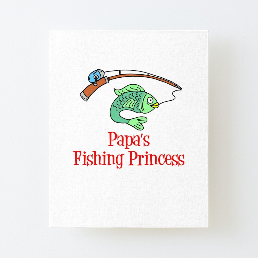 Kids Papa's Fishing Princess Granddaughter Fish T-Shirt