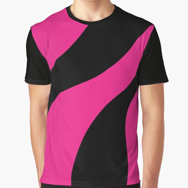 "Pink and Black Wavy Pattern" Tshirt for Sale by WoollyOrbit2000