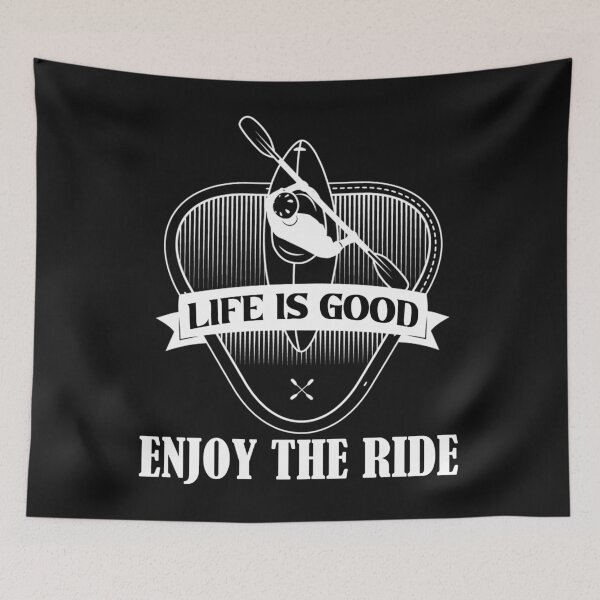 Item preview, Life Is Good Enjoy The Ride Kayaking Kanuing Canoeing  designed and sold by thomash2.