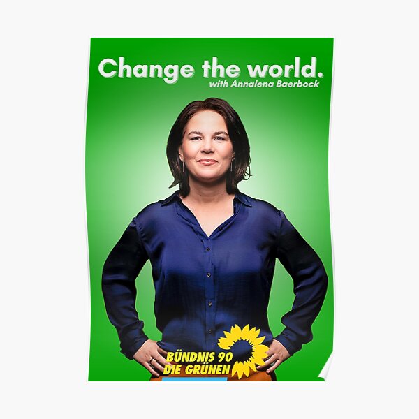 Annalena Baerbock Die Grünen 2021 Poster
