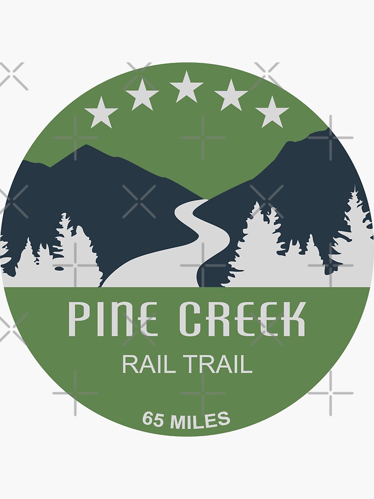 Thumbnail 3 of 3, Sticker, Pine Creek Rail Trail designed and sold by esskay.