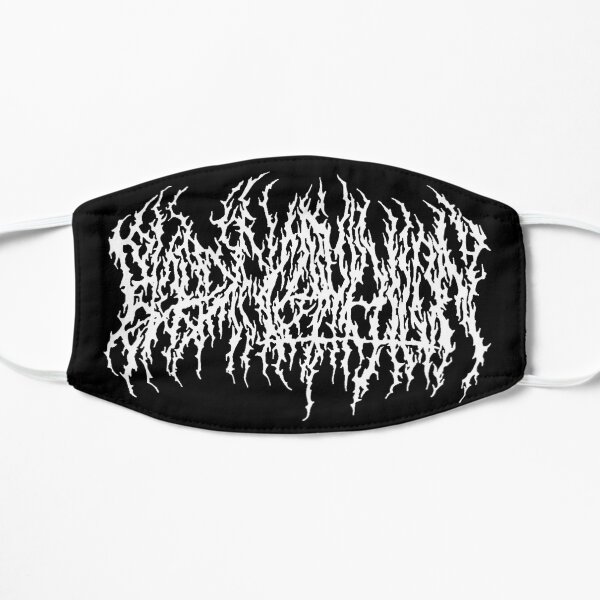 Blood Incantation Logo White Flat Mask