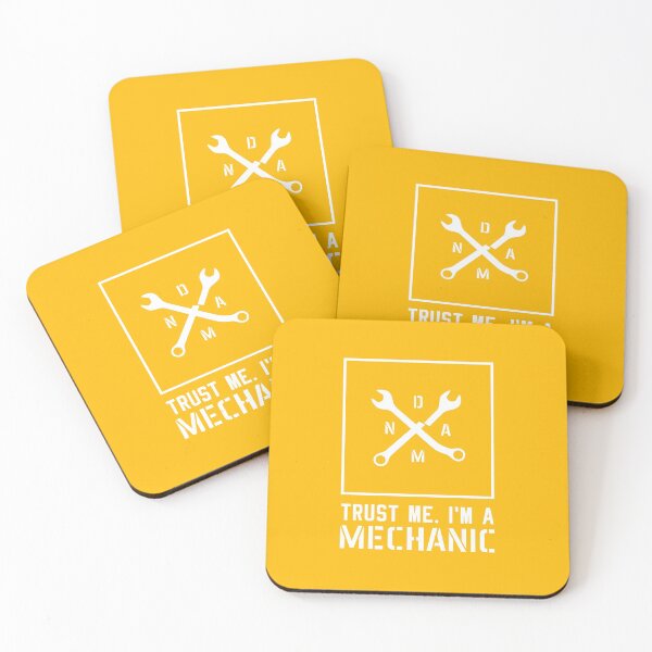 Item preview, Trust me, I'm a Mechanic - DAMN - profession humor in white designed and sold by knappidesign.
