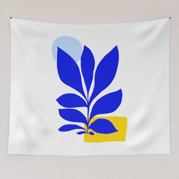 Item preview, Tropical Blue & Yellow Matisse collage 1 designed and sold by Dominiquevari.