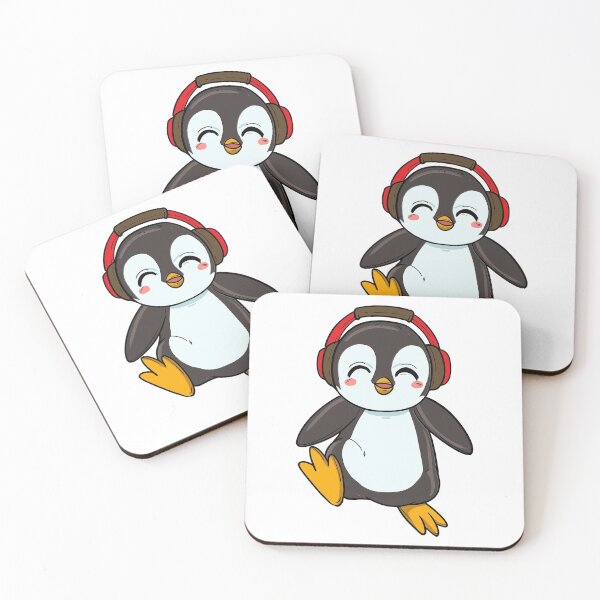 Item preview, Dancing Penguin with Headphones designed and sold by shirtbubble.