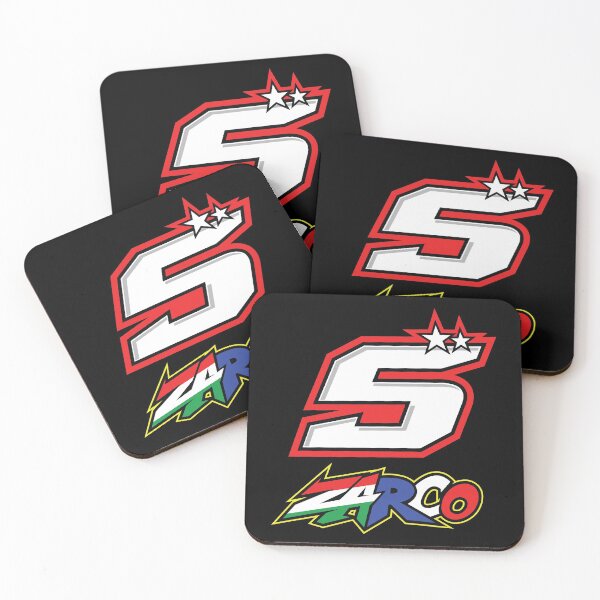 Johann Zarco Number 5 Coasters (Set of 4)