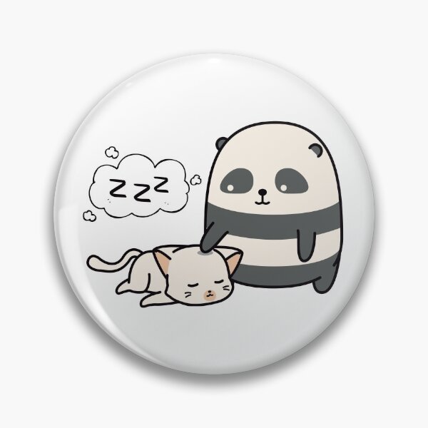 Item preview, Sleepytime Cute Sleeping Cat and Panda designed and sold by Le Moonie.