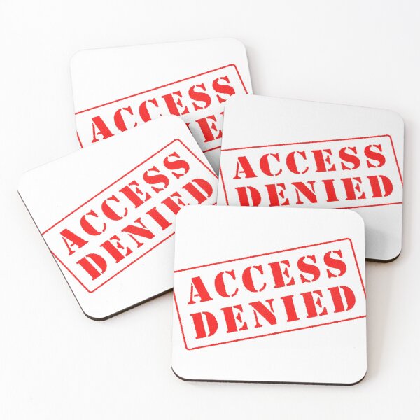 Item preview, Access Denied red stamp tilted designed and sold by svanaerschot.