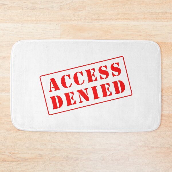 Item preview, Access Denied red stamp tilted designed and sold by svanaerschot.