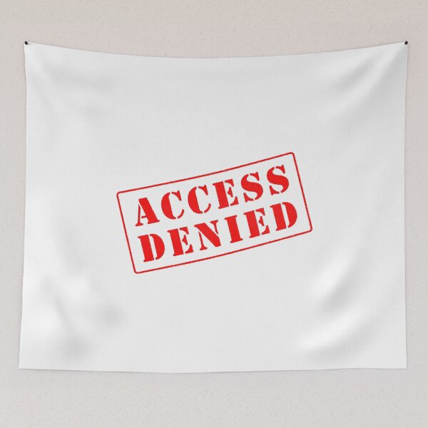 Item preview, Access Denied red stamp tilted designed and sold by svanaerschot.