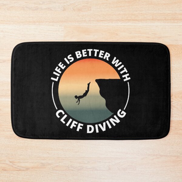 Item preview, Cliff Diving Tombstoning Base Jumping Extreme Sports Funny designed and sold by CuteDesigns1.
