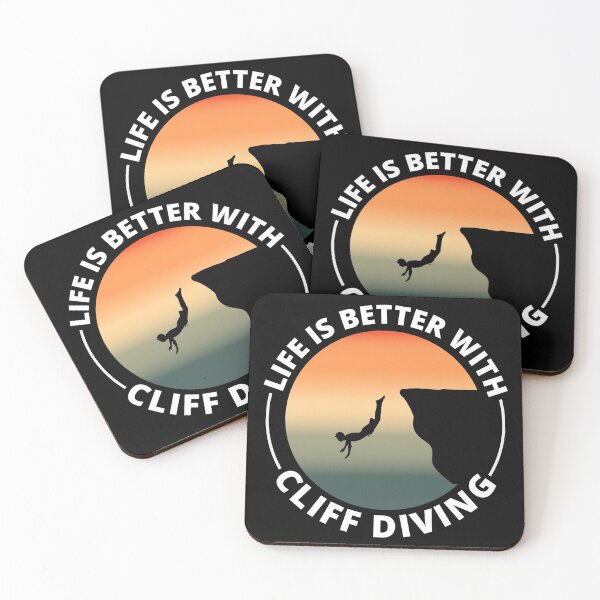 Item preview, Cliff Diving Tombstoning Base Jumping Extreme Sports Funny designed and sold by CuteDesigns1.