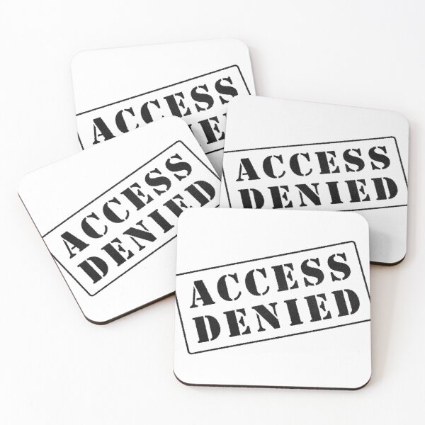 Item preview, Access Denied black stamp tilted designed and sold by svanaerschot.