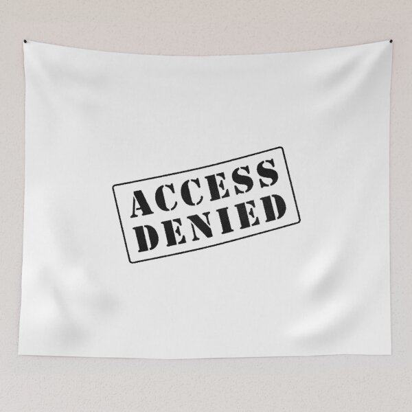 Item preview, Access Denied black stamp tilted designed and sold by svanaerschot.