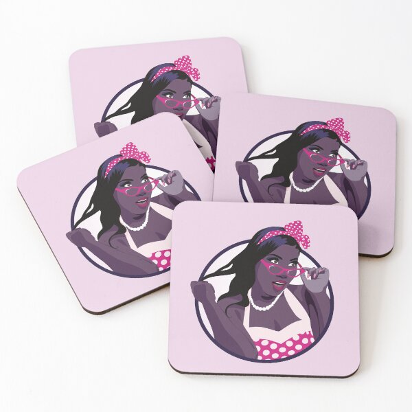 Item preview, Black Pin Up Girl | Elina - Pink & Purple designed and sold by ladyfacecreates.