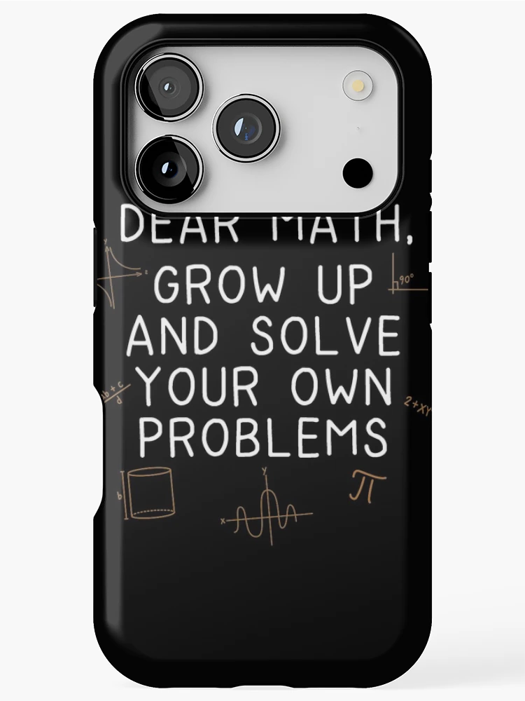 Thumbnail 1 of 4, iPhone Case, Solve Your Own Problems Math designed and sold by designeclipse.