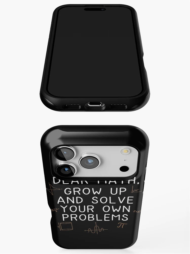 Thumbnail 3 of 4, iPhone Case, Solve Your Own Problems Math designed and sold by designeclipse.