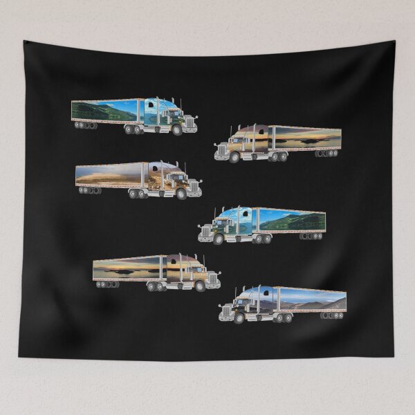 Item preview, American truck, pattern / Norway, Tenerife, Fuerteventura designed and sold by CreaVisArt.