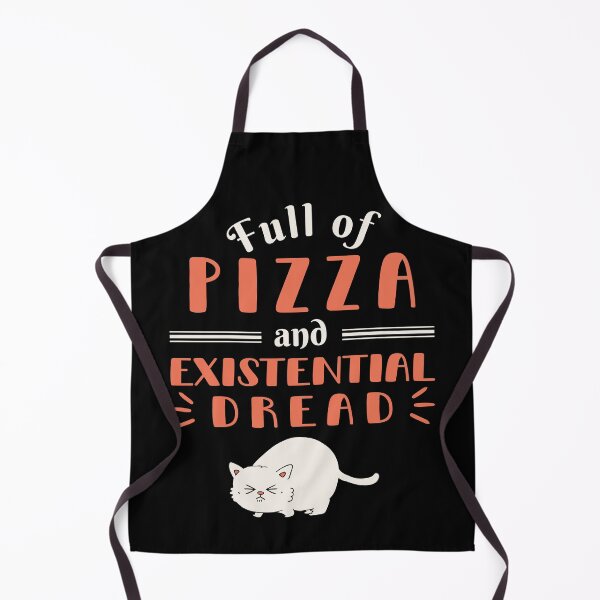 Item preview, Full Of Pizza and Existential Dread, Funny Quote for Pizza Lovers designed and sold by ladylaughprints.