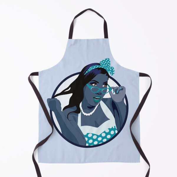 Item preview, Black Pin Up Girl | Elina - Turquoise & Blue designed and sold by ladyfacecreates.