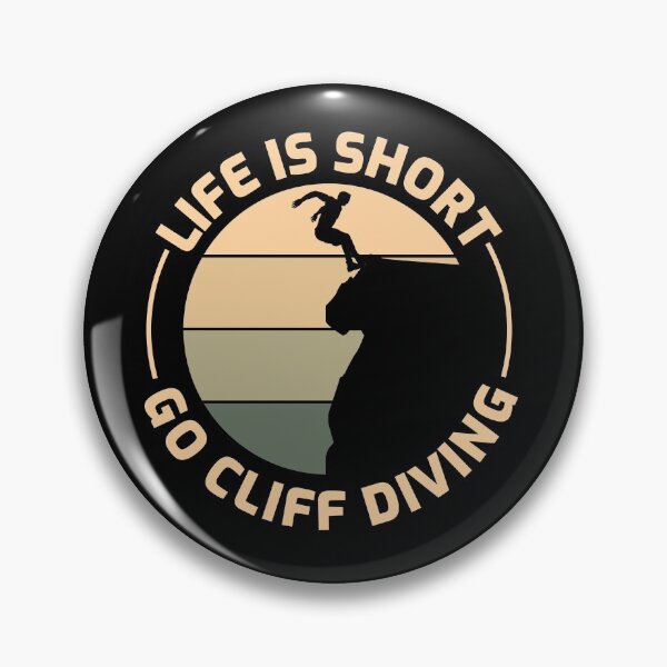 Item preview, Cliff Diving Tombstoning Base Jumping Extreme Sports Funny designed and sold by CuteDesigns1.