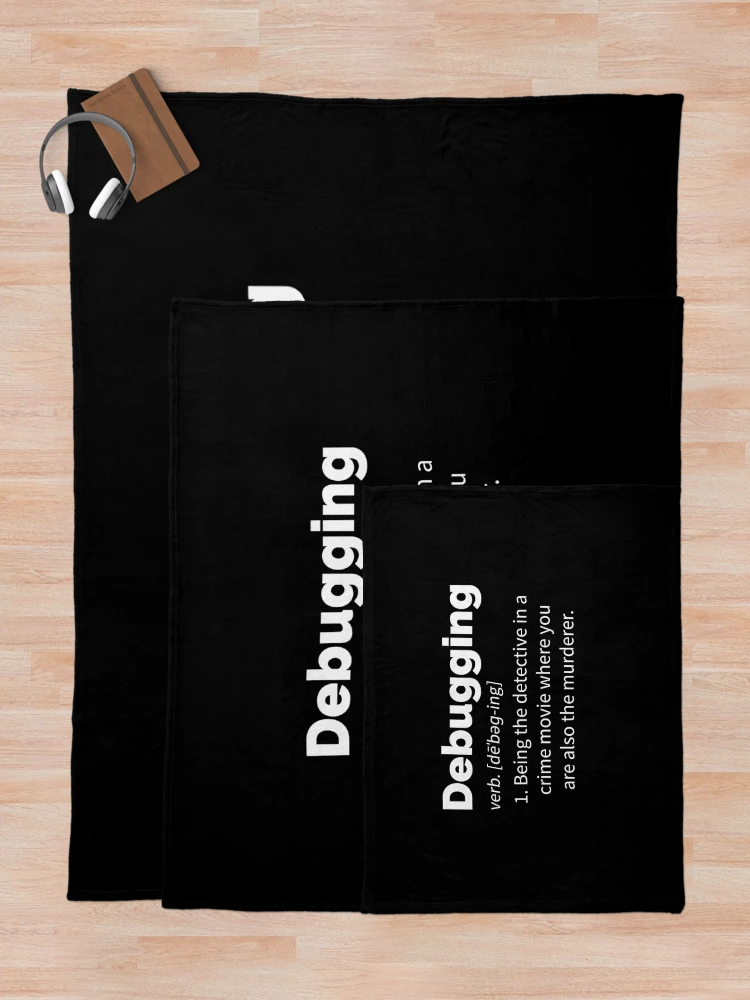 Thumbnail 5 von 6, Fleecedecke, Debugging-Definition designt und verkauft von designeclipse.