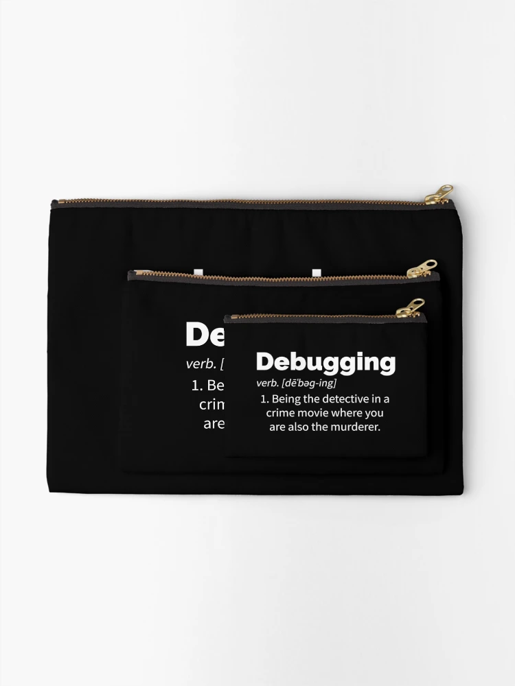 Thumbnail 2 of 4, Zipper Pouch, Debugging Definition designed and sold by designeclipse.