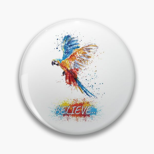 Item preview,  White Amazing Colored Bird Parrot Believe  yourself designed and sold by ectonstore.