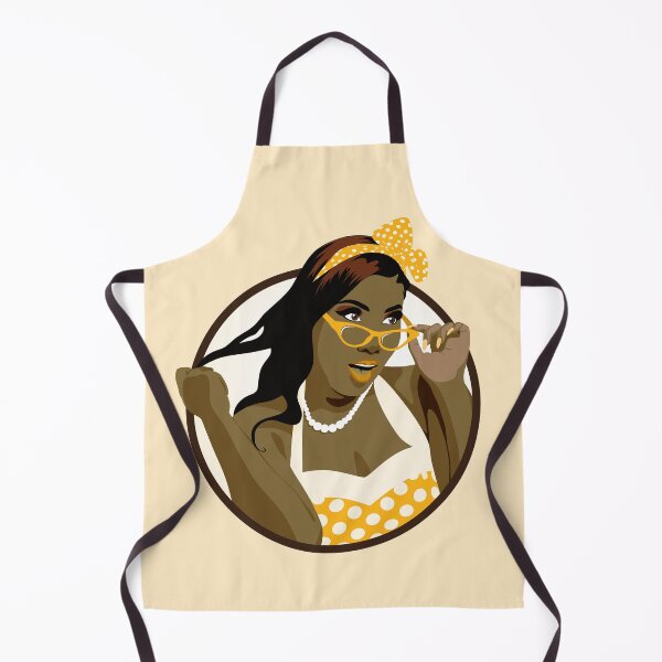 Item preview, Black Pin Up Girl | Elina - Yellow & Orange designed and sold by ladyfacecreates.