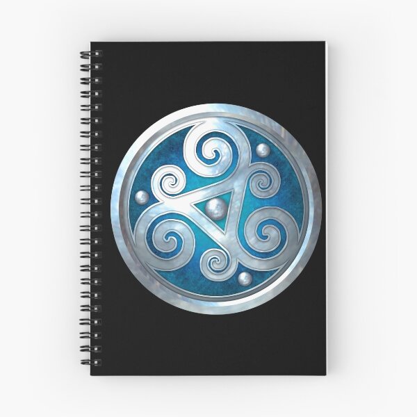 Item preview, Blue Double Celtic Triskelion designed and sold by Naumaddic Arts.