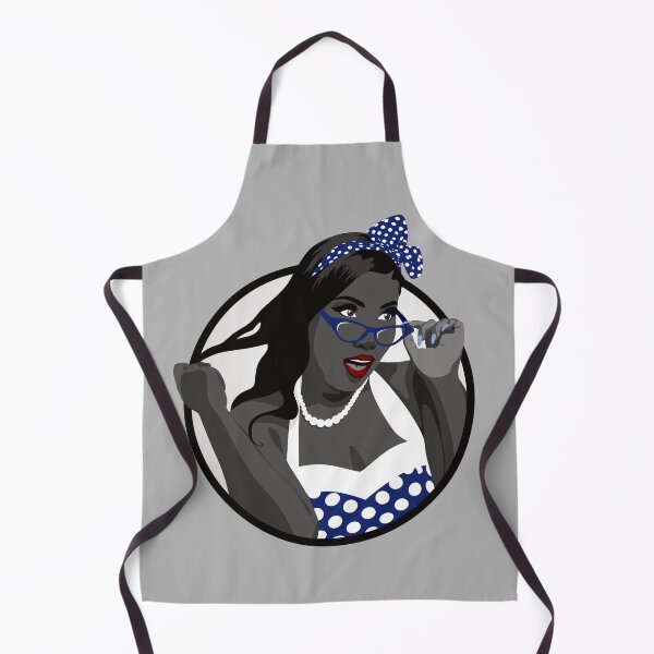 Item preview, Black Pin Up Girl | Elina - Blue & Grey designed and sold by ladyfacecreates.