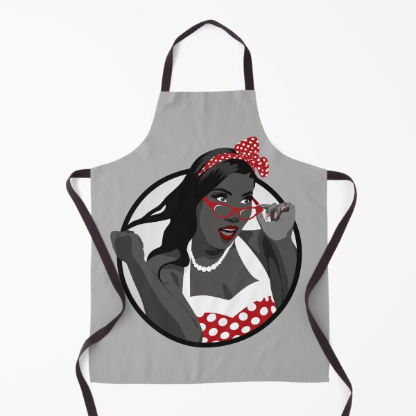 Item preview, Black Pin Up Girl | Elina - Red & Grey designed and sold by ladyfacecreates.