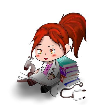 Artwork thumbnail, Studying Chibi Doctor by AheraRoses