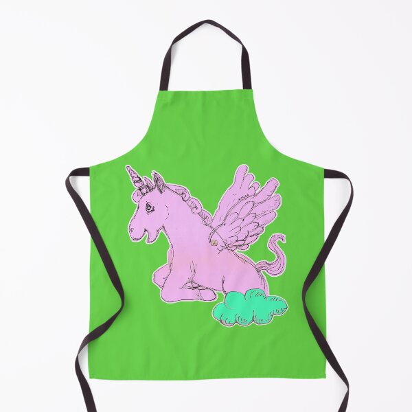 Item preview, Pink Unicorn Horse Popping Up From A Cloud (Original Drawing by ACCI) designed and sold by VanyssaGraphics.