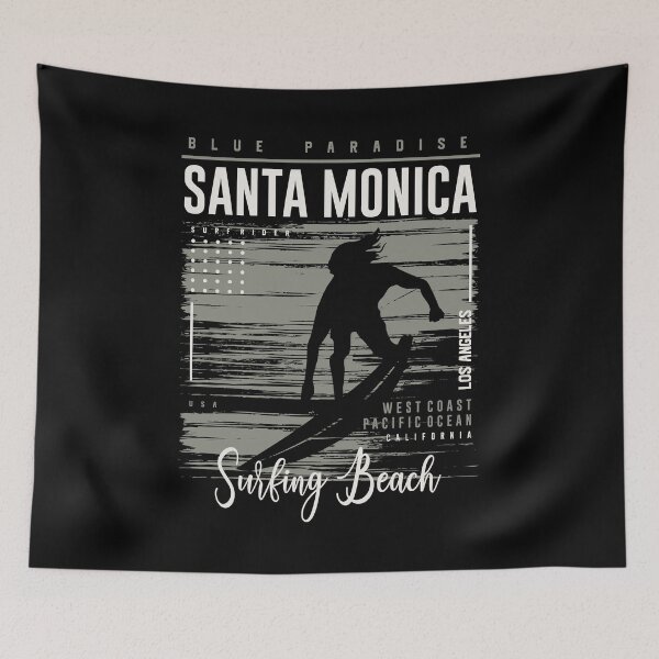 Item preview, Santa Monica Surfing Beach | California Home Spirit Summer 2021 designed and sold by Desandu.
