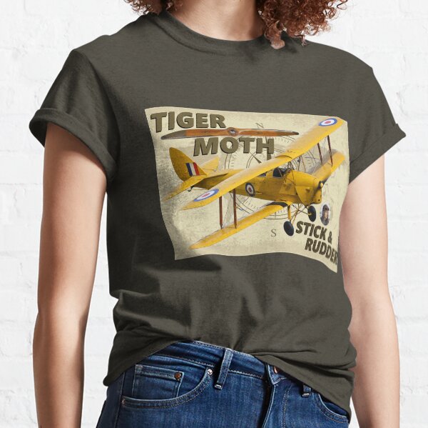 Tiger Moth Stick & rudder Classic T-Shirt