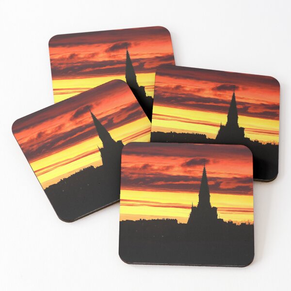 Item preview, Edinburgh sunrise skyline designed and sold by RosNapier.