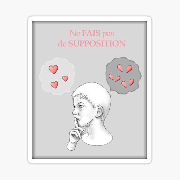 Les accords Toltèques pour les enfants, Ne fais pas de supposition Sticker