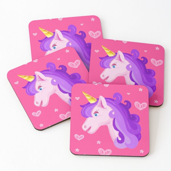 Item preview, Cute Unicorn with hearts and stars designed and sold by GraziBarth.