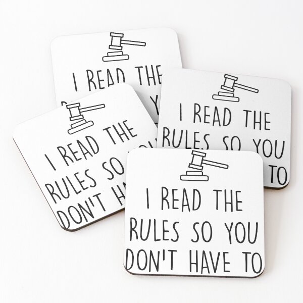 Item preview, I read the rules so you don't have to, funny gift for a lawyer life designed and sold by Shop signer.