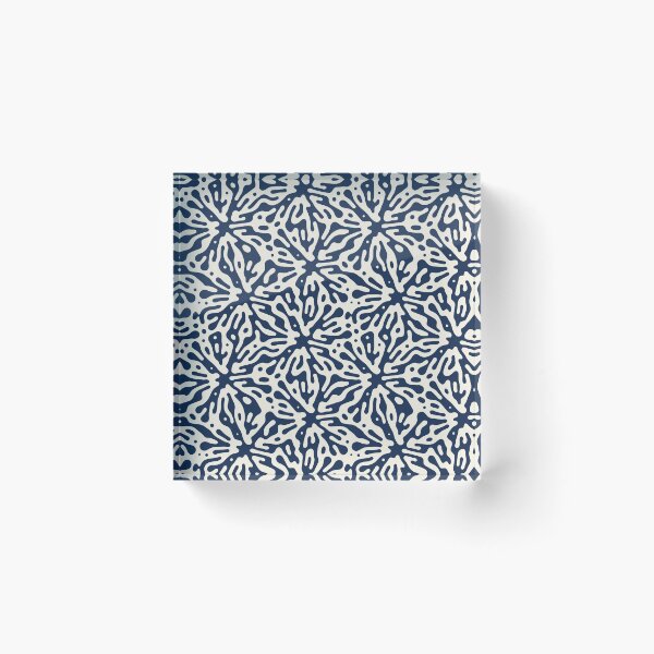 Item preview, Organic Matter, Abstract Pattern in Navy designed and sold by meggydesigns.