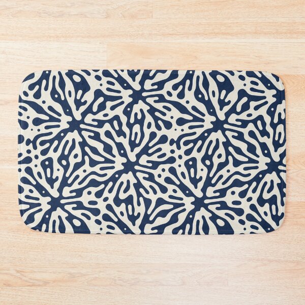 Item preview, Organic Matter, Abstract Pattern in Navy designed and sold by meggydesigns.