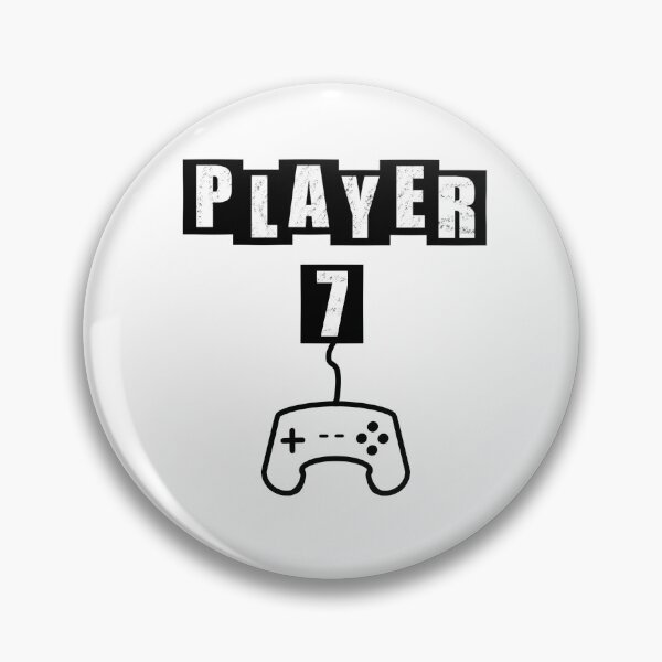 Item preview, Player Seven - White designed and sold by BusyMonkeys.