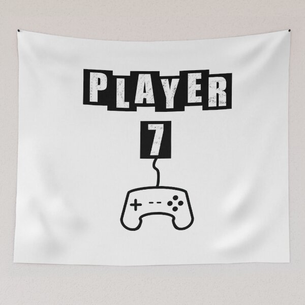 Item preview, Player Seven - White designed and sold by BusyMonkeys.